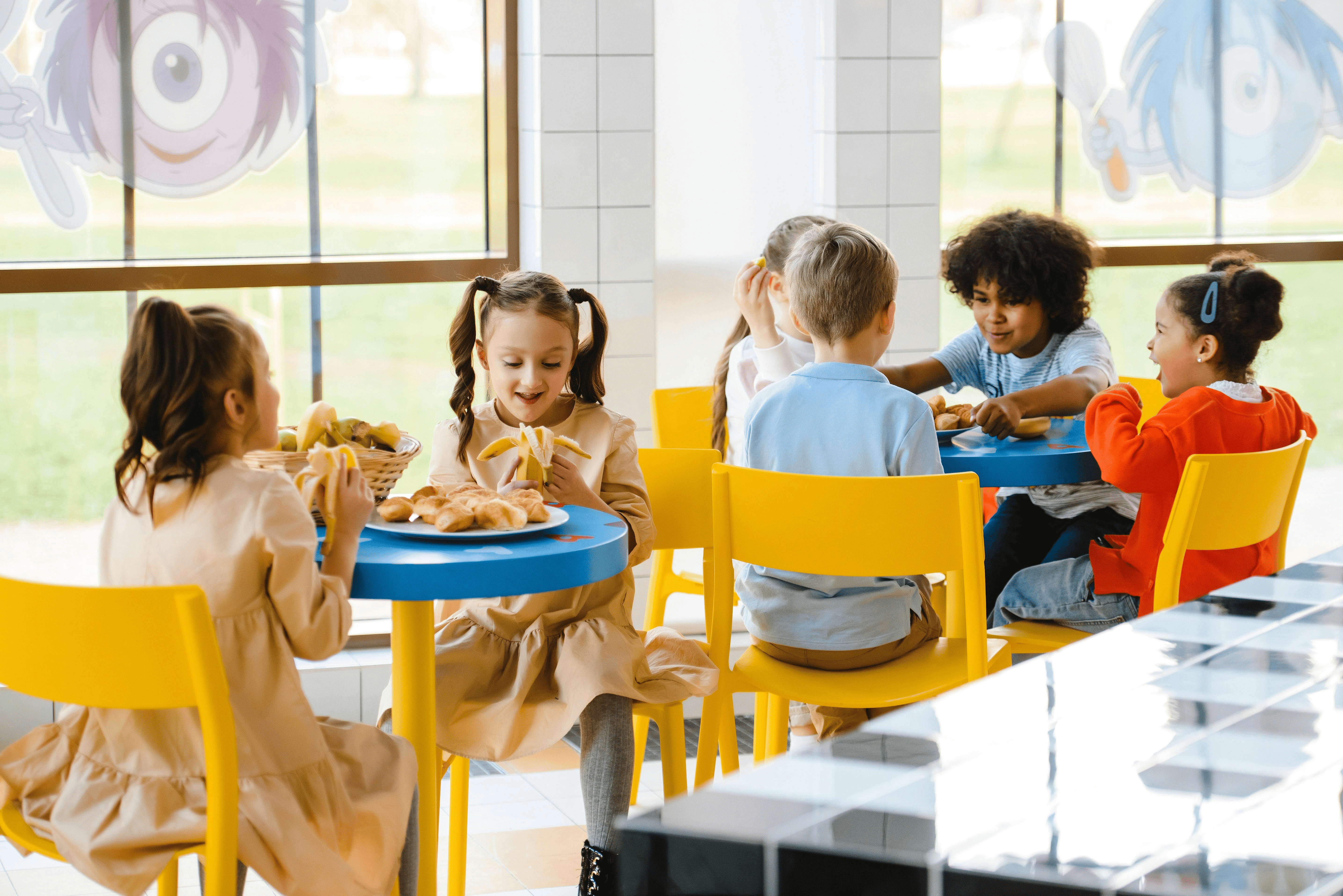 Students in cafeteria